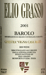 Barolo Ginestra Vigna Casa Maté 2001 - Elio Grasso